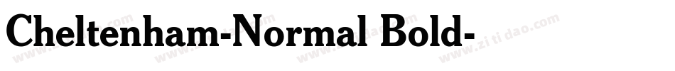 Cheltenham-Normal Bold字体转换